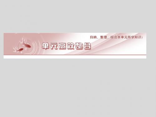 【大纲版】2012高考地理《金版新学案》一轮复习课件第1部分第4单元高效整合