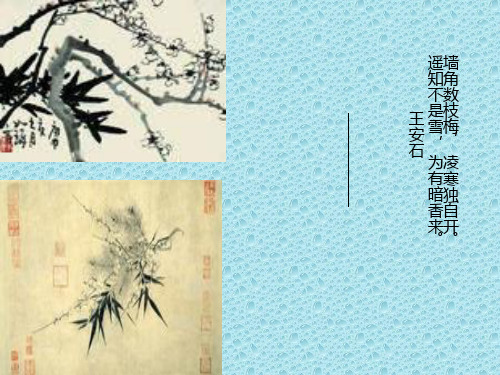 最新湘教版美术七上第四课《梅竹精神》ppt课件 