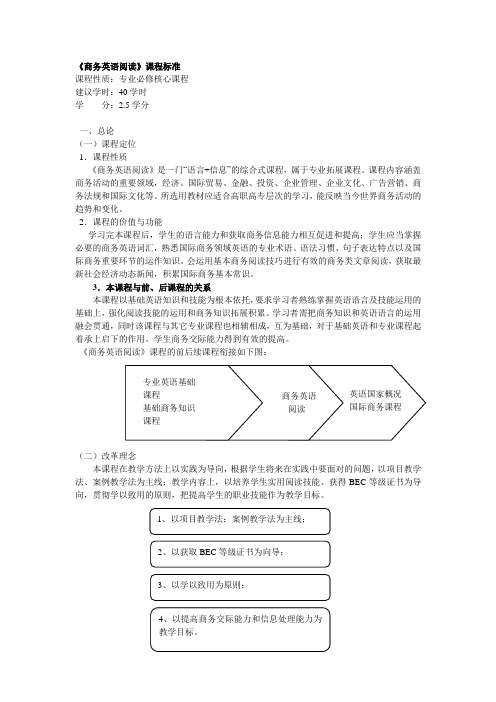 商务英语阅读课程标准v3