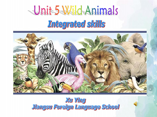 牛津译林版-英语-八上-5单元 wild animal 教学课件