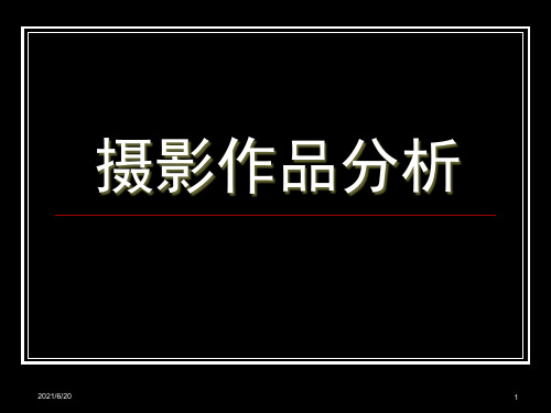 摄影作品分析