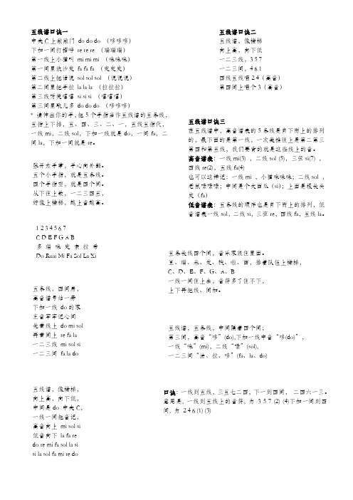 五线谱打印 - 副本