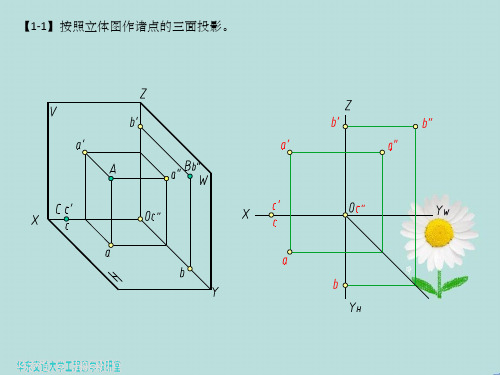 《画法几何及土木工程制图》第三版习题参考答案