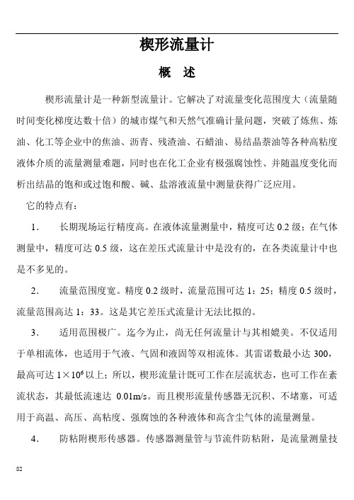 楔型流量计