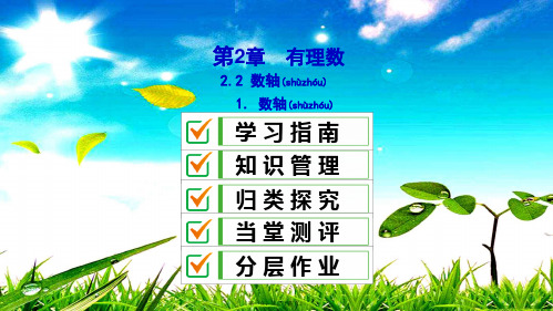 七年级数学上册 第2章 有理数 2.2 数轴 2.2.1 数轴课件 华东师大级上册数学课件