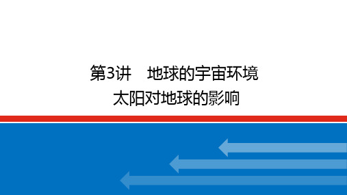 高考地理二轮复习课件 湘教版(2019) 第3讲 地球的宇宙环境 太阳对地球的影响