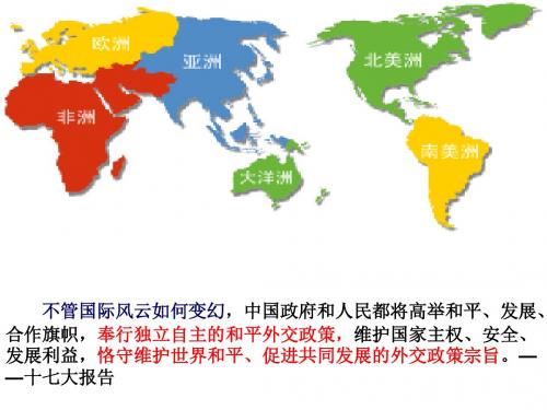 我国外交政策的宗旨：维护世界和平 促进共同发展PPT课件 人教课标版