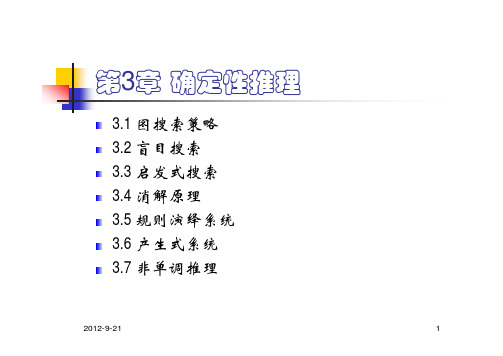 人工智能3(1)搜索推理技术