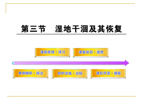 4.3 湿地干涸及其恢复 课件(人教版选修6)