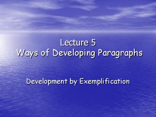 Lecture 5