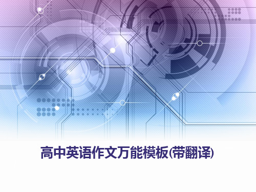 高中英语作文万能模板【实用课件】
