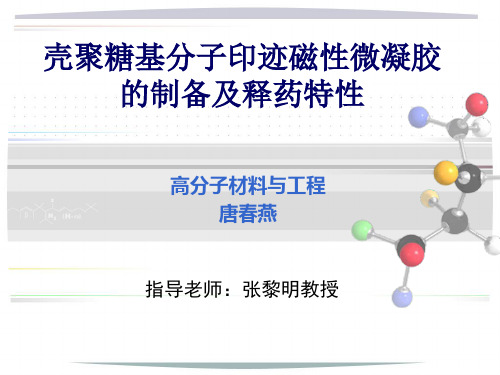 壳聚糖基分子印迹磁性微凝胶制备及释药特性