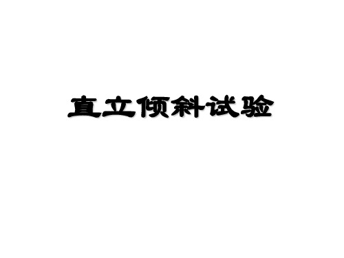 直立倾斜试验