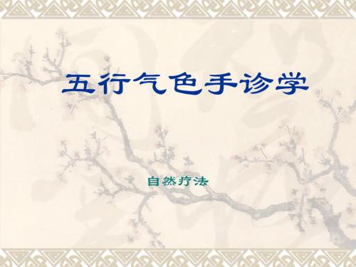 五行气色手诊学