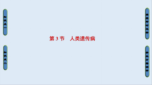 2019_2020学年高中生物人教版必修二课件：第5章 第3节 人类遗传病 