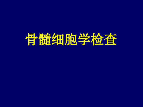 骨髓象检查
