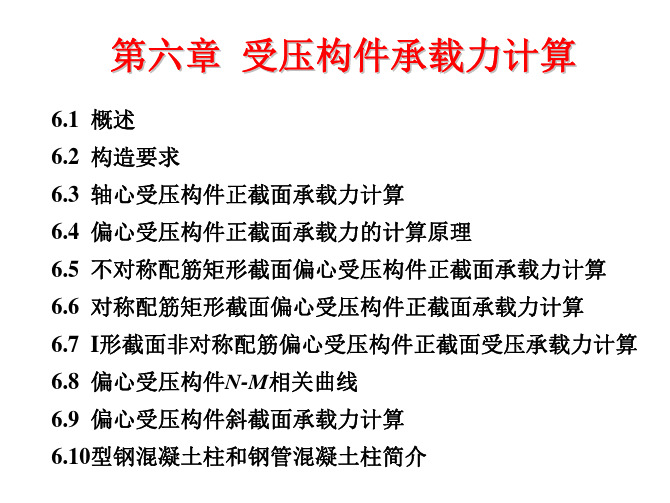 受压构件承载力计算