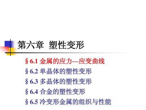第六章 塑性变形