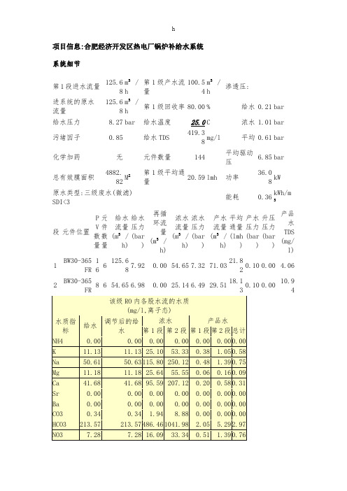 《反渗透计算书》word版