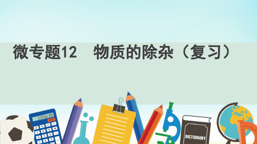 最新中考化学复习专题课件：物质的除杂课件