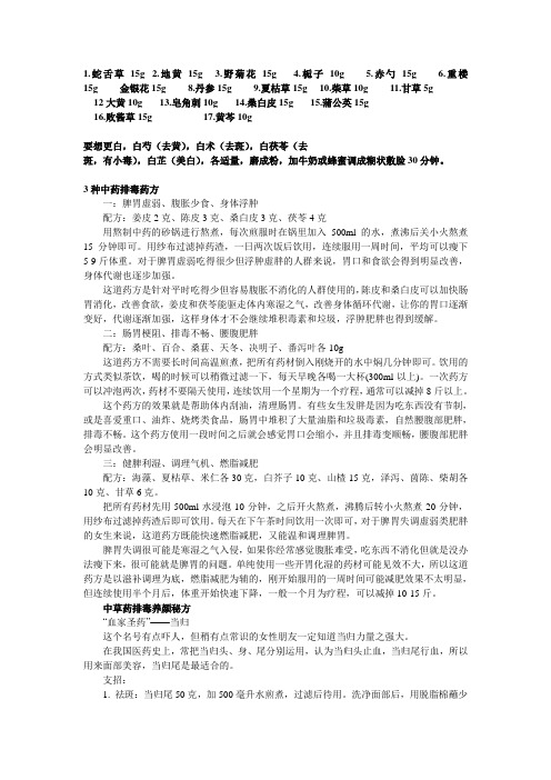 排毒药房