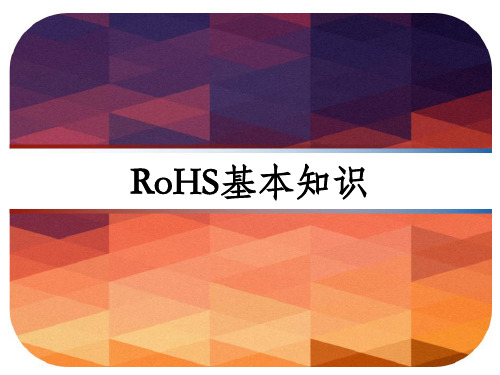 RoHS基本知识 PPT