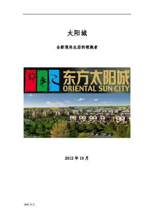 东方太阳城案例解析