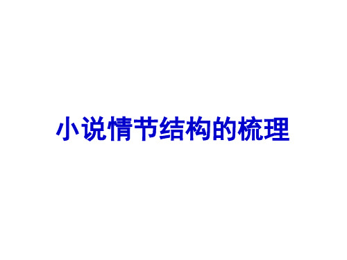 小说情节梳理课件-《马兰花》  《枪口下的人格》《腕王》讲解》