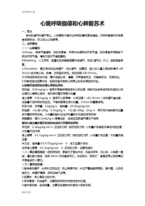 PICU诊疗常规