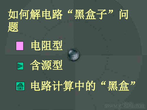 初中物理《电路中的黑盒子问题》(共15张)ppt