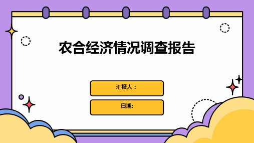 农合经济情况调查报告