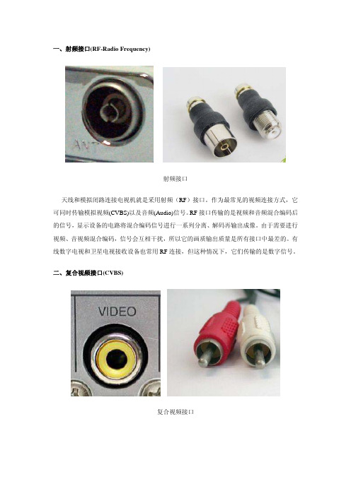 视频接口简介