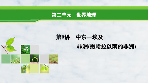 高三地理复习精品课件17：5.2中东—埃及 非洲(撒哈拉以南的非洲)