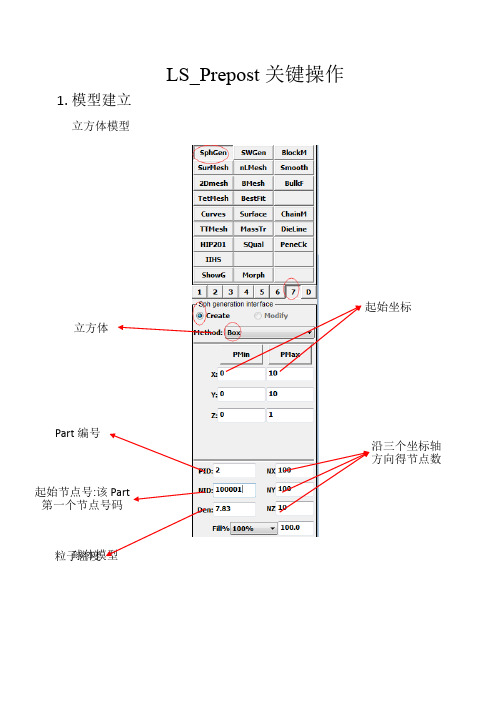 在LS-Prepost 建立sph模型的详细过程