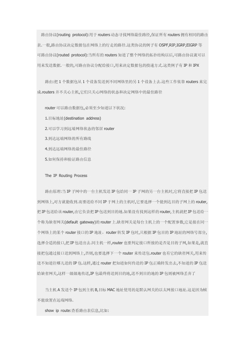 思科 cisco ip_route