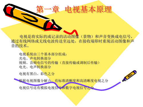 第一章  电视基本原理