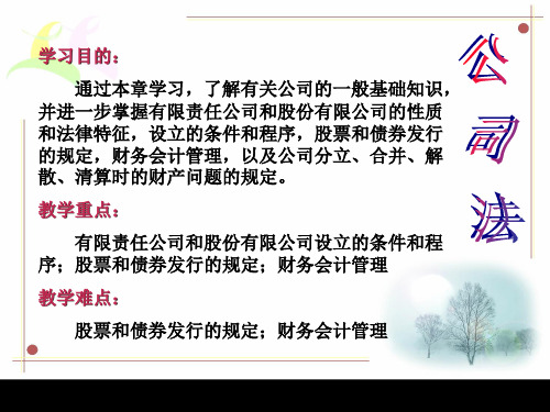 经济法第二章