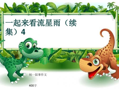 初一叙事作文《一起来看流星雨(续集)4》400字(共8页PPT)