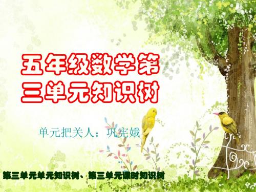 五数第三单元知识树