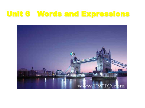 高三英语上学期unit 6 words