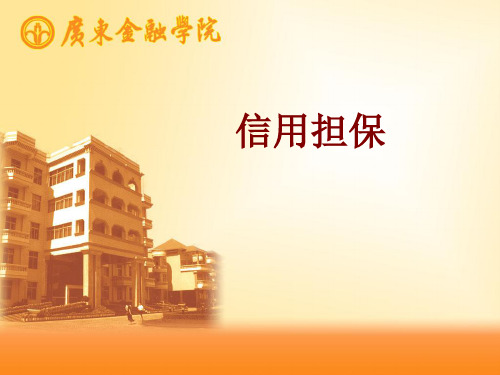 第七章 反担保 PPT课件