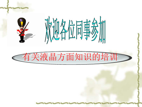 液晶知识详解研发参考手册PPT课件