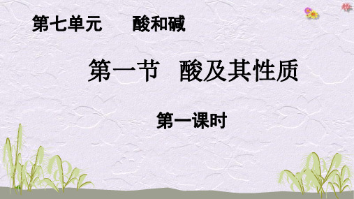 酸及其性质