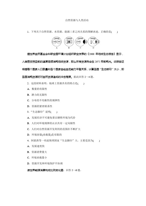 自然资源与人类活动