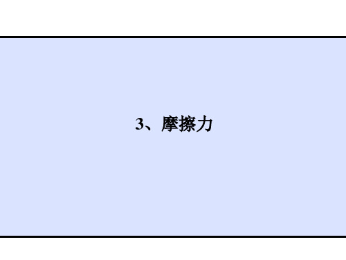 人教版高一物理必修1第三章3、摩擦力
