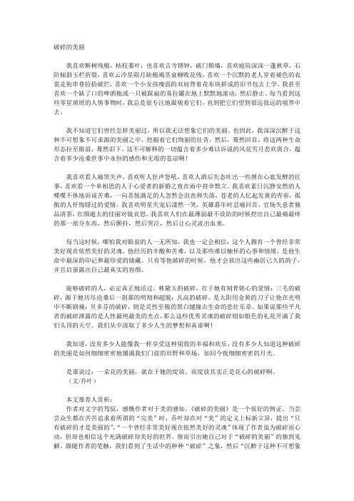 破碎的美丽