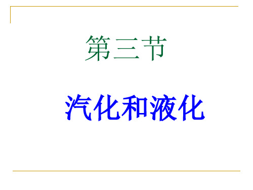 液化和汽化PPT课件