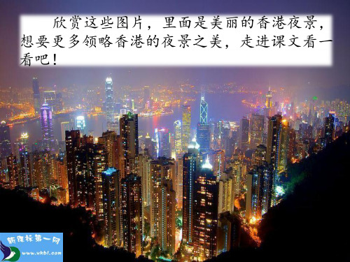 小学三年级下册语文课件第十课香港之夜