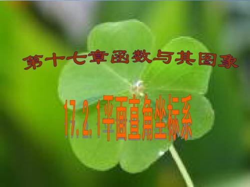 华东师大版初中八下17.2.1平面直角坐标系课件