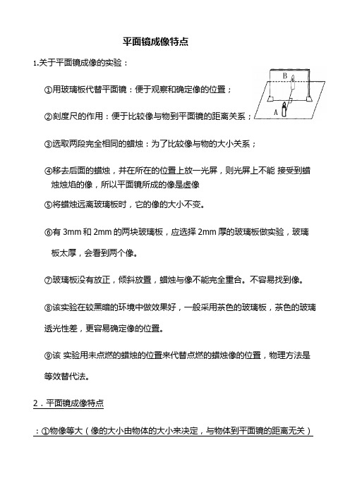 平面镜成像知识点